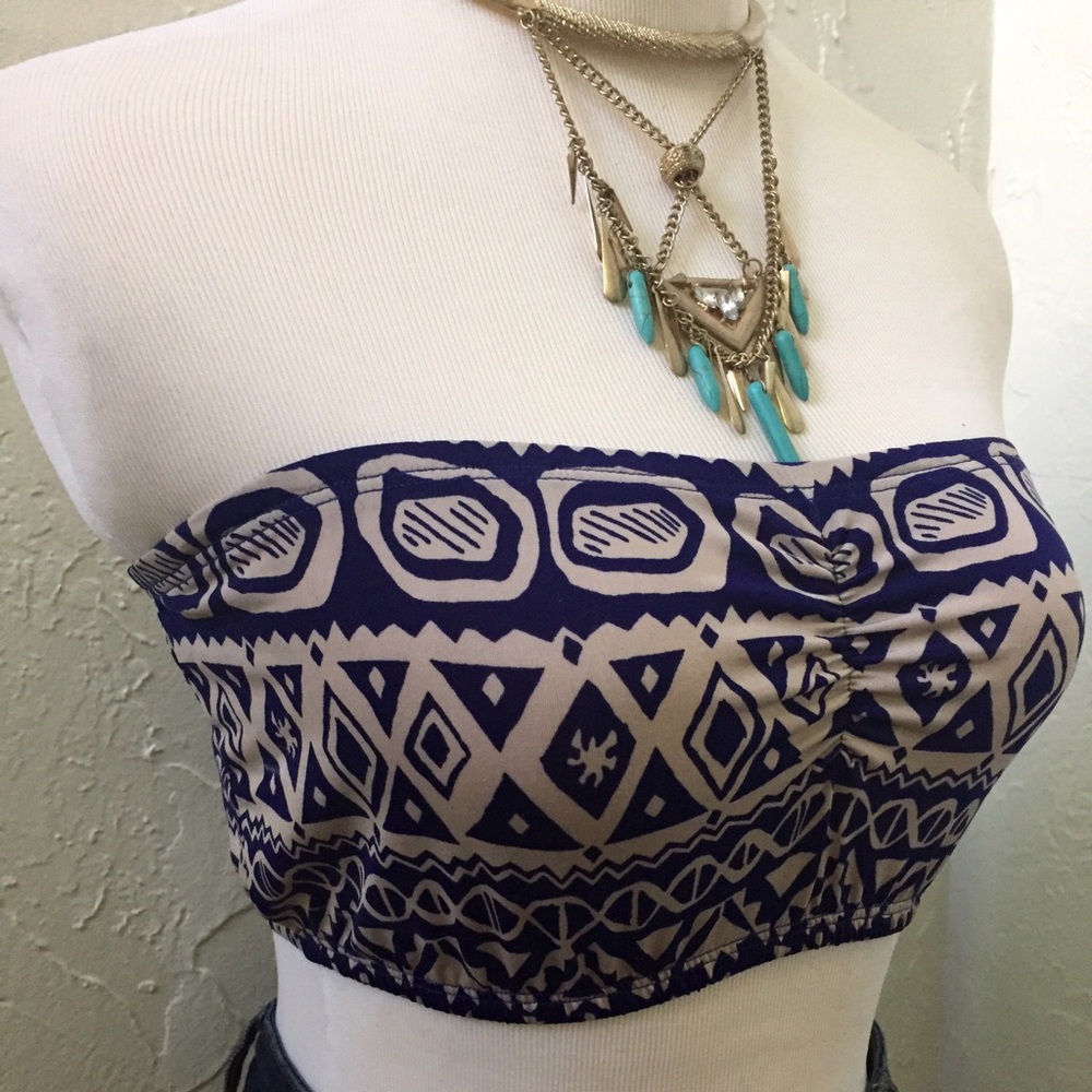 Aztec Bandeau Top