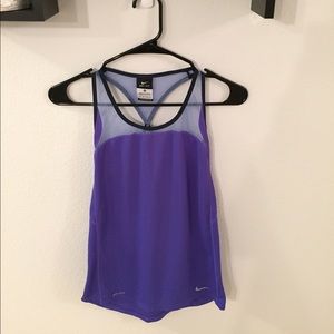 Nike DRI-FIT purple tank XS