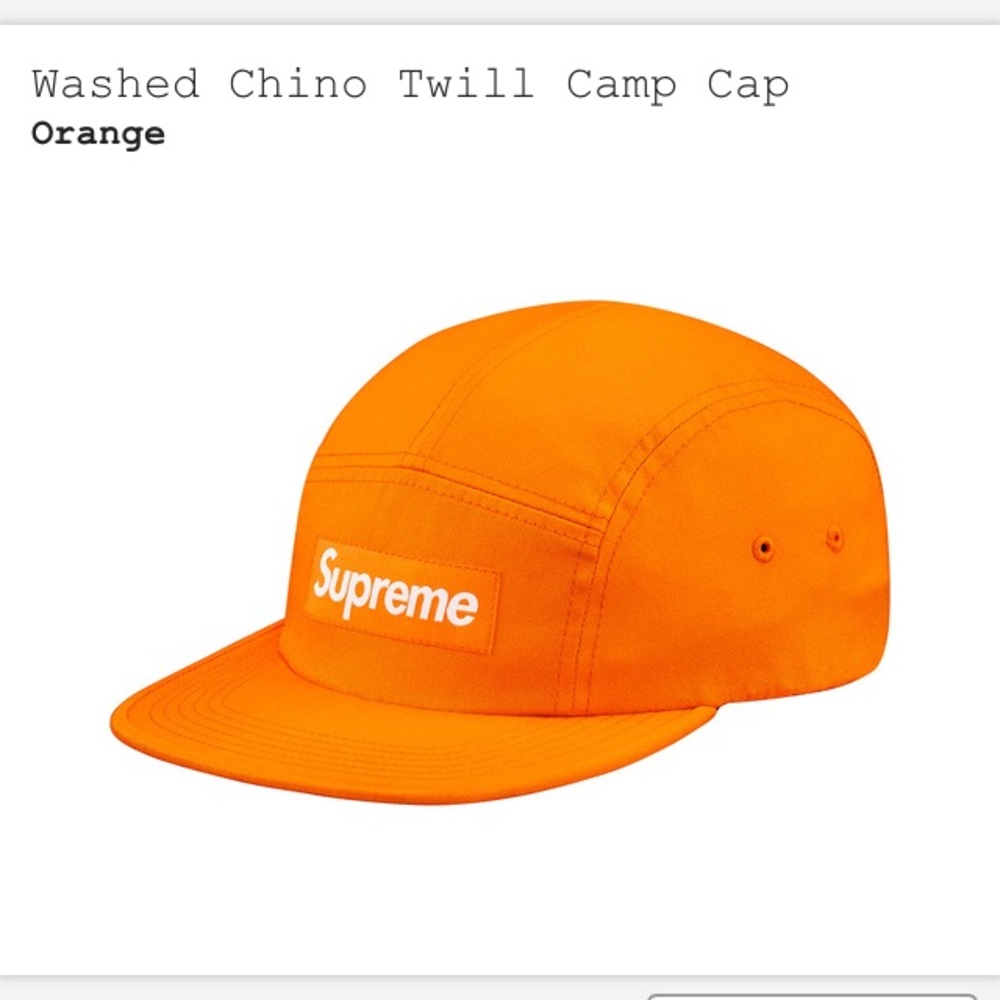 Washed Chino Twill Camp Cap
Style: Orange
