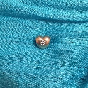 Authentic Pandora Heart Silver Charm