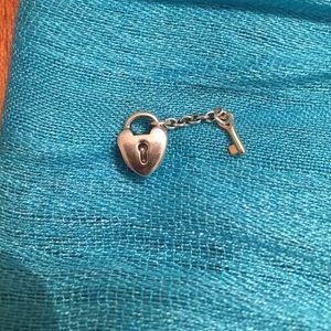 Pandora lock and gold key Chain