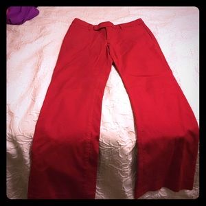 GAP red modern boot pants size 6