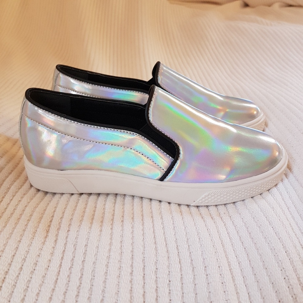 Metallic Slip-On Sneaker