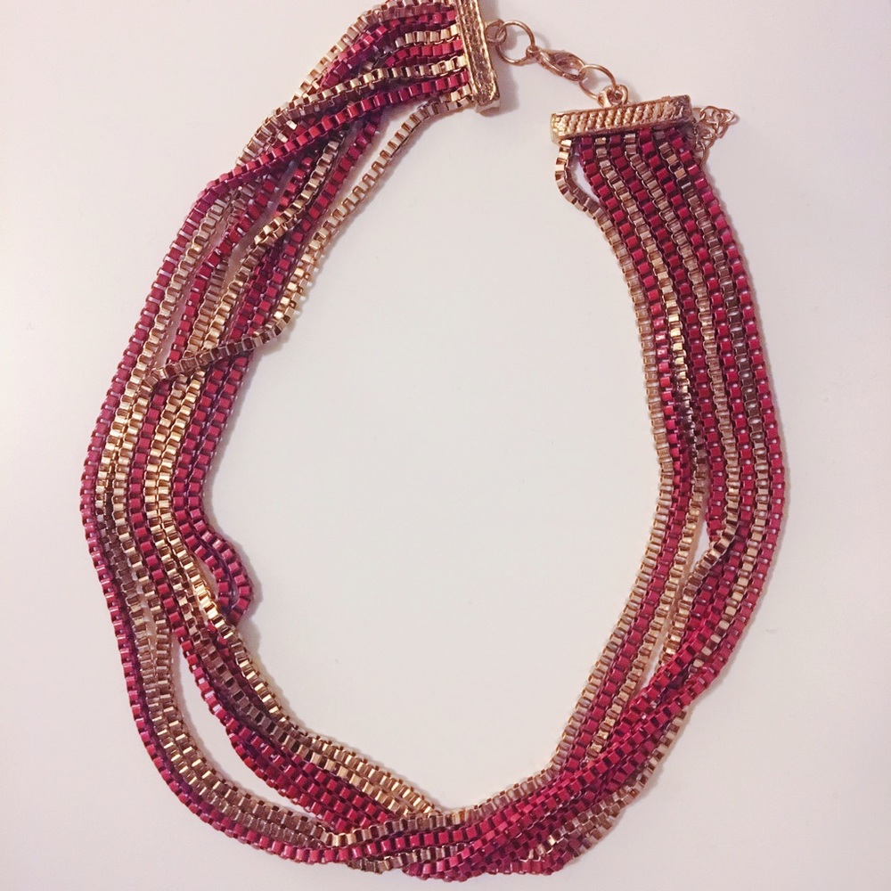 Red and gold necklace