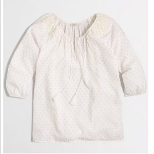 J. Crew Embroidered Beach Top