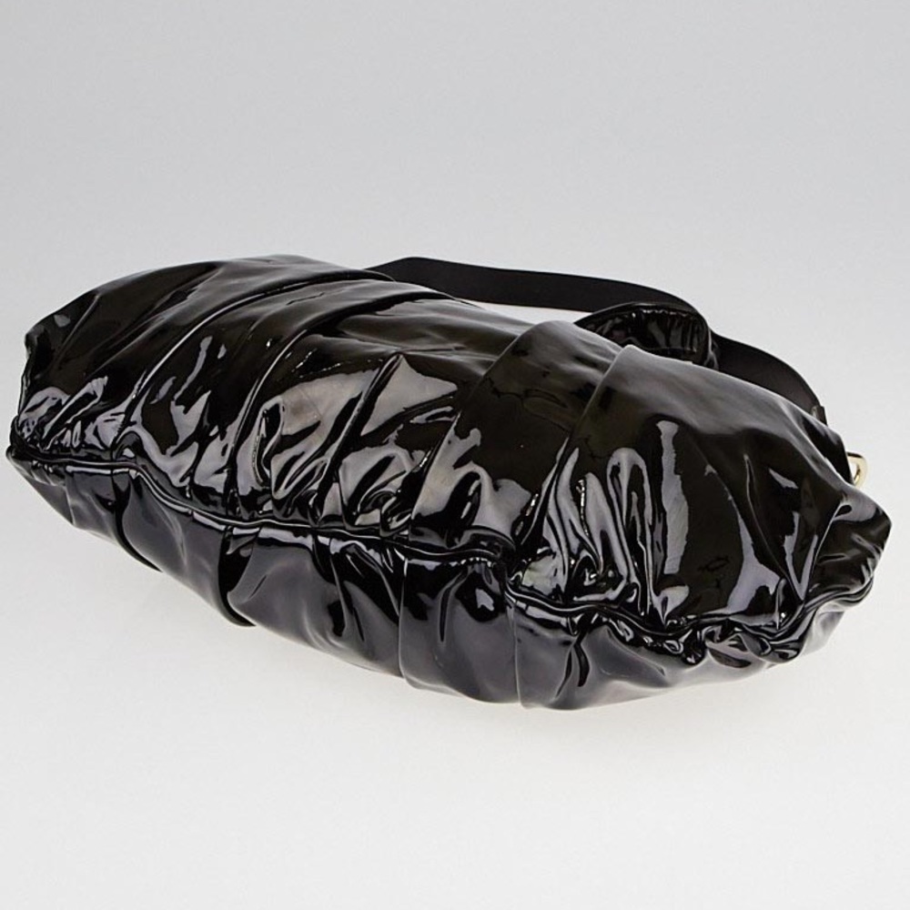 Gucci - Patent Leather Hysteria Handle Bag, Black - Picture 3 of 5