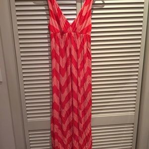 Chevron maxi dress