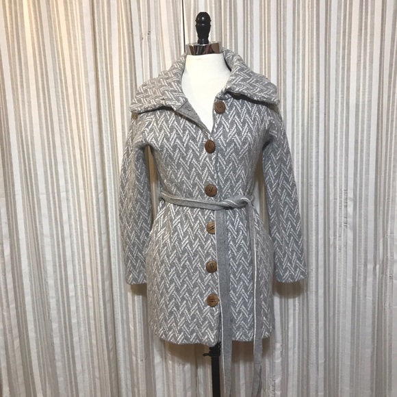 RARE Anthropologie Moth Handbasket Sweatercoat - Picture 2 of 4