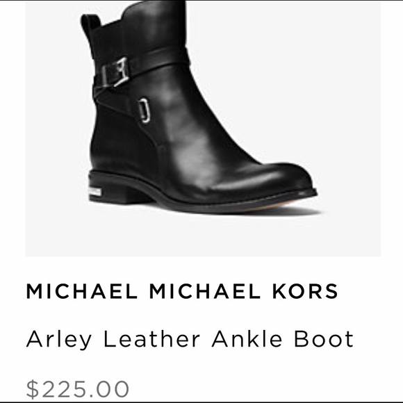 Michael Kors Arley Leather Ankle Boot - Picture 4 of 4