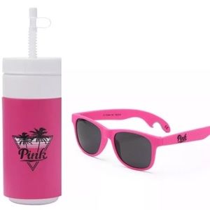 VS PINK Water bottle + Sunglasses