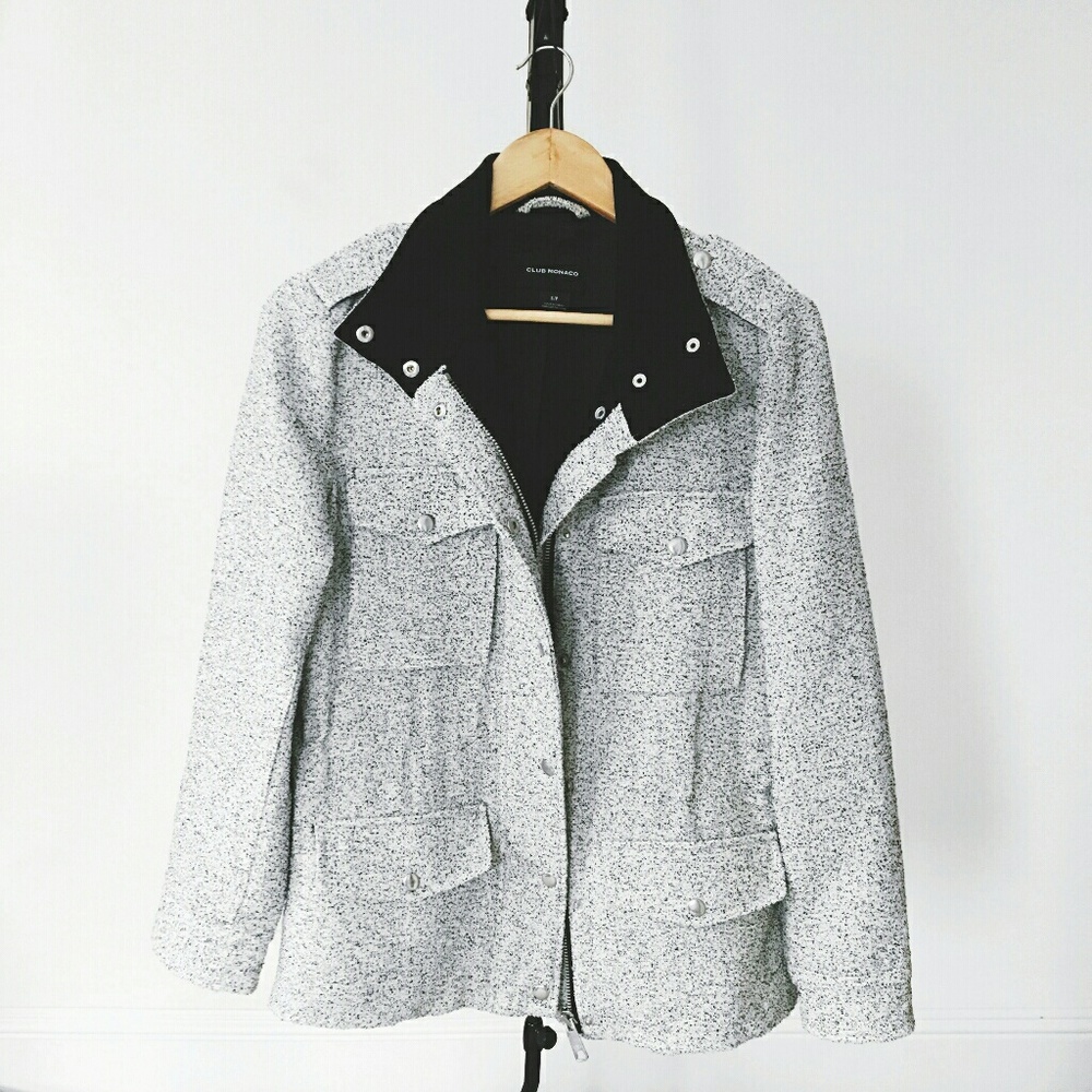 Club Monaco Speckled Utility Jacket