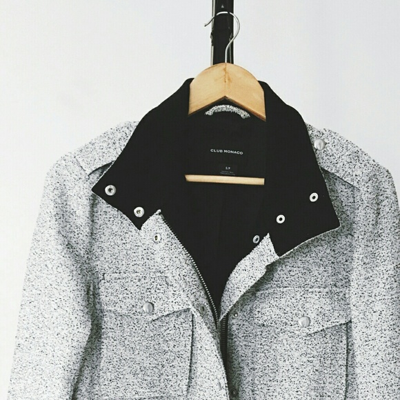 Club Monaco Speckled Utility Jacket - Picture 2 of 2