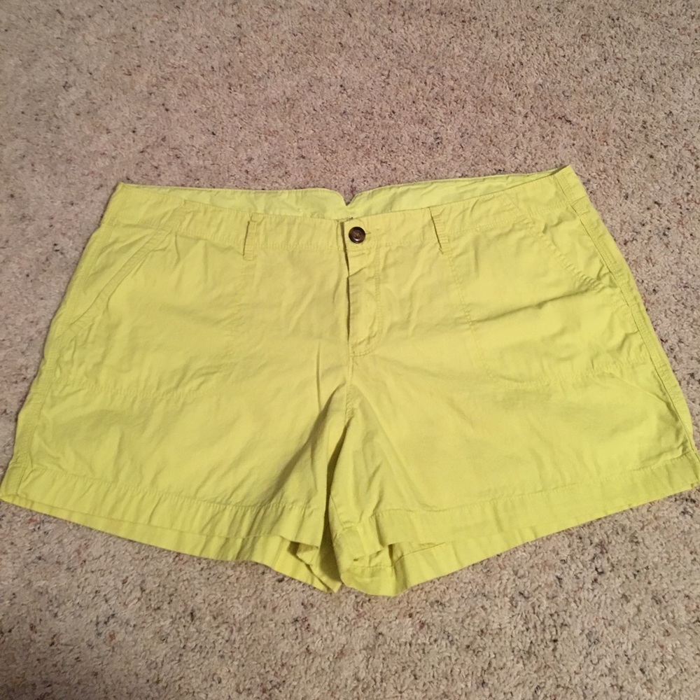 *Last Chance* Old Navy lime green/yellow shorts