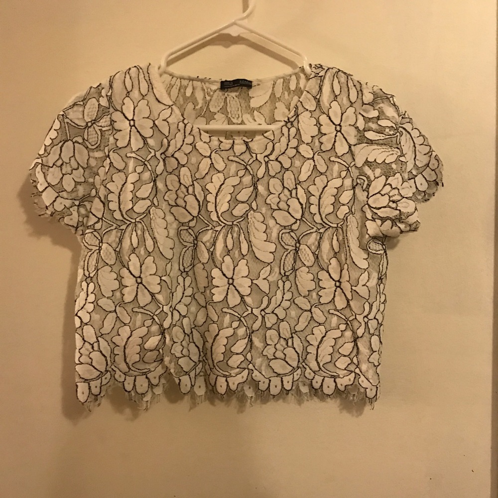 Zara lace Crop Top