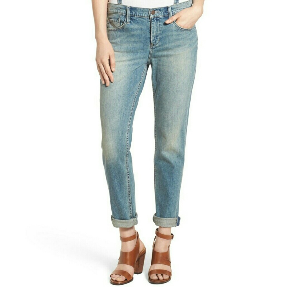 Treasure & Bond Suspender Overall Denim Jeans