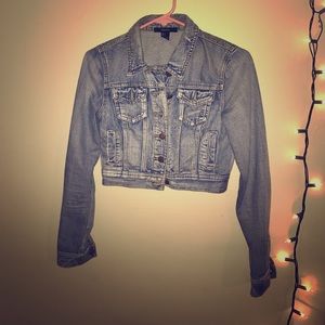 Forever 21 cropped Jean Jacket