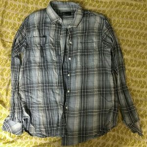 Blue plaid GAP button down