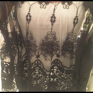Lace black shirt