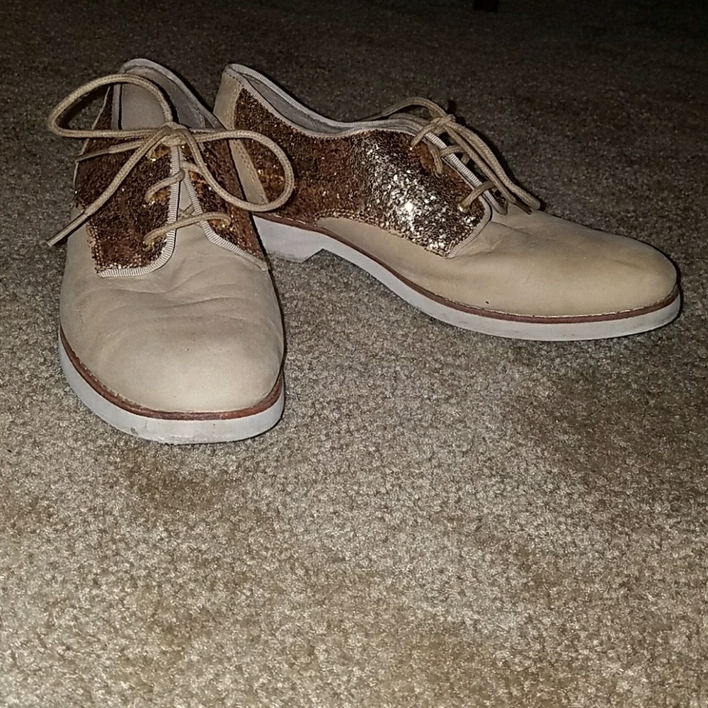 Sperry glitter loafers