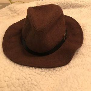 Brown bp floppy felt hat