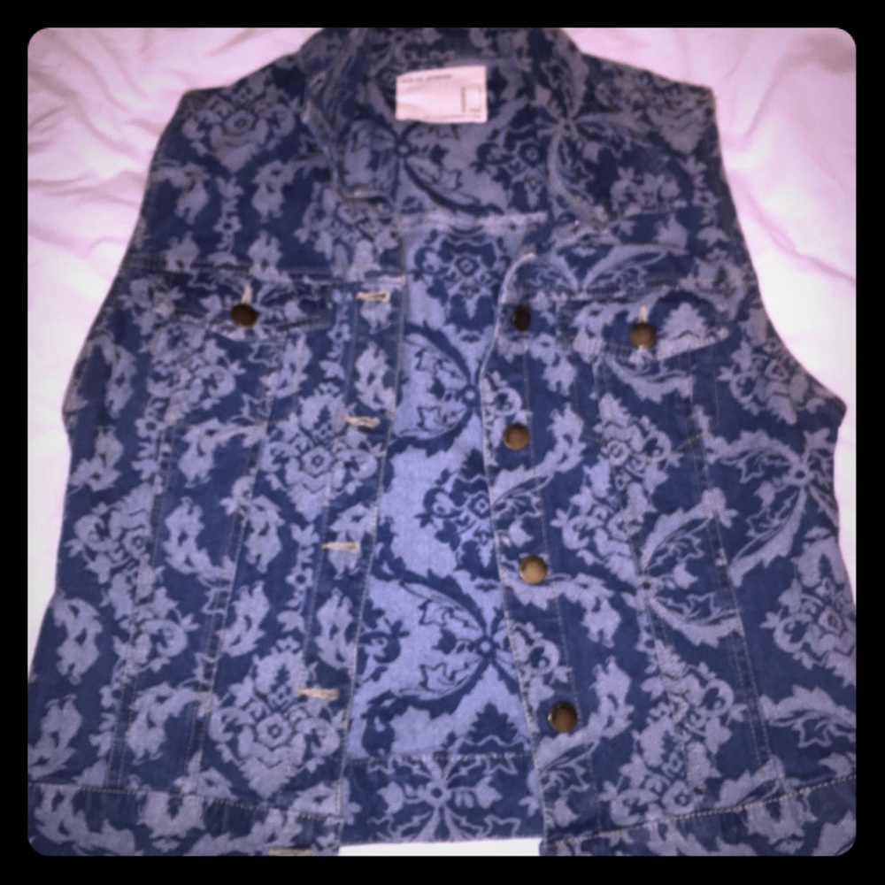 Macy's Jean Lace Vest