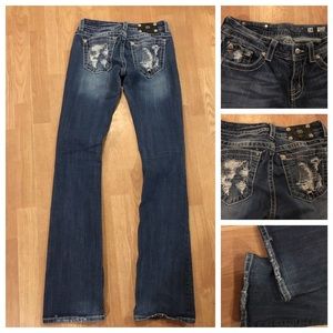 Miss Me boot cut jeans. Size 28 with 37 inseam.