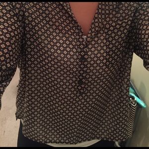 American Eagle floral blouse