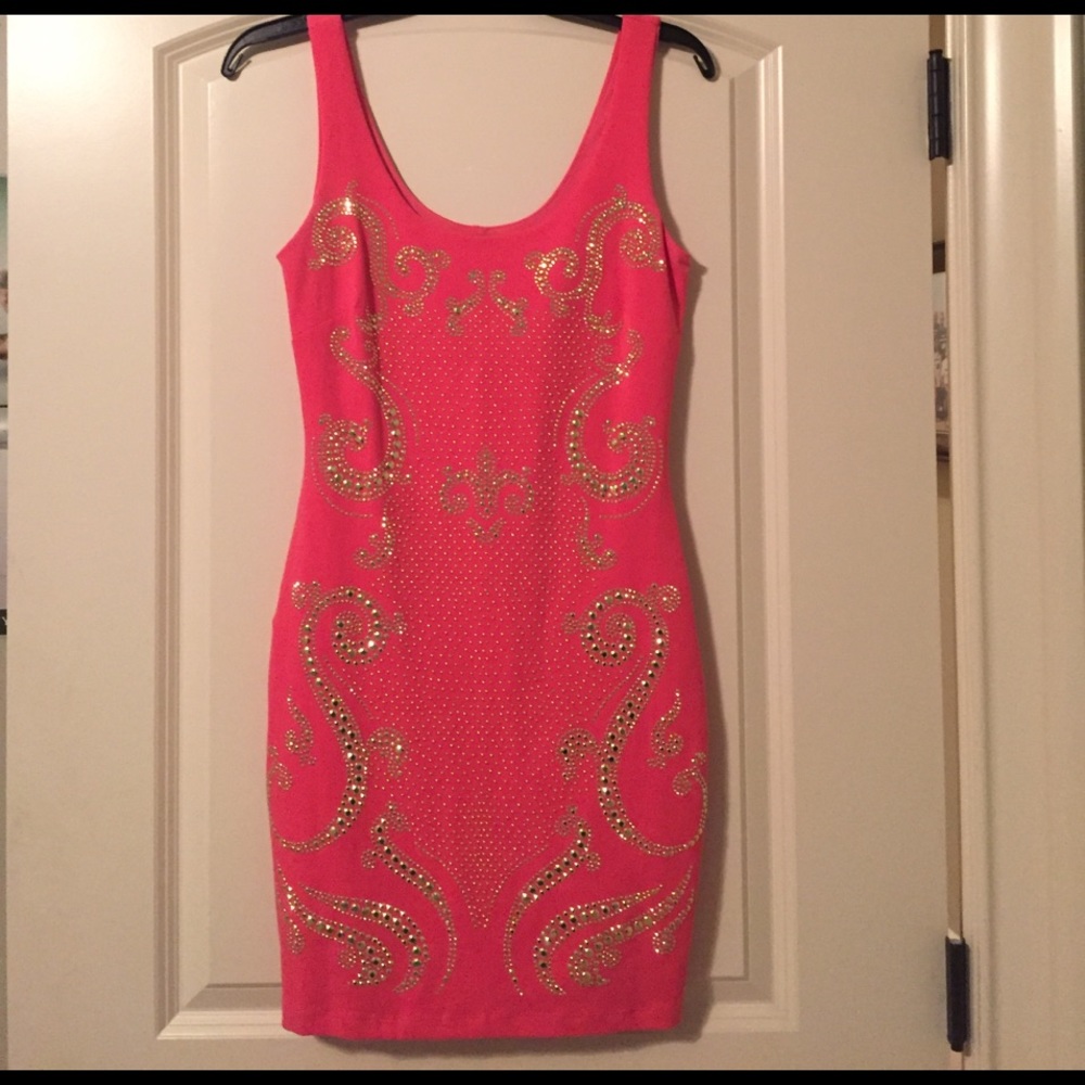 Bebe formal pink dress