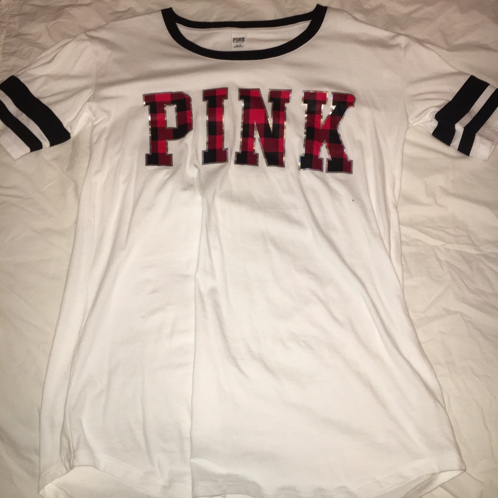 PINK 3/4 Sleeve Tee
