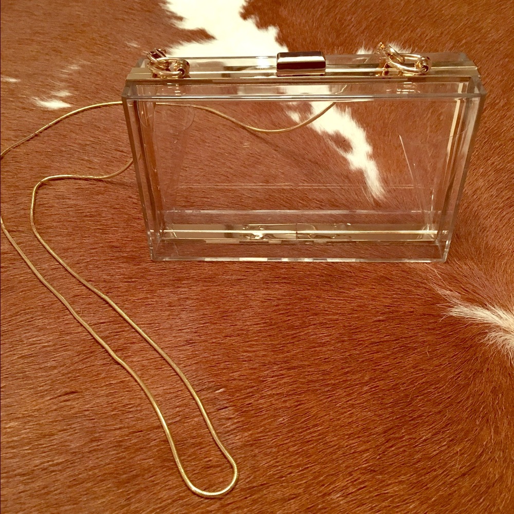 Acrylic/lucite purse/clutch.