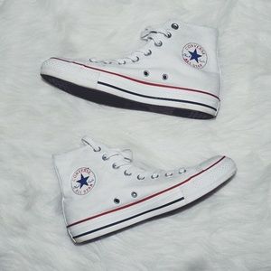 REDUCED PRICE White High Top Converse