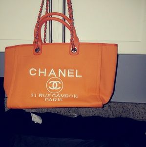 deauville orange tote