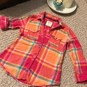 A&F plaid shirt