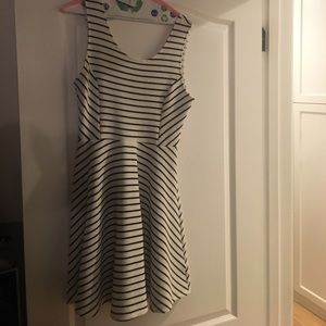 striped long dress