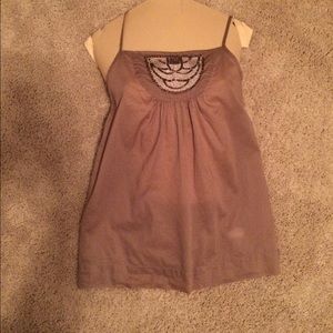 Old Navy Taupe Embellished Camisole