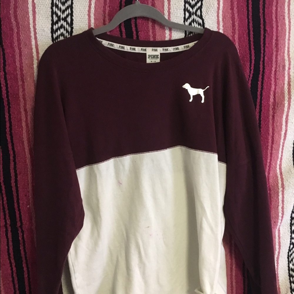 Pink Varsity Tee