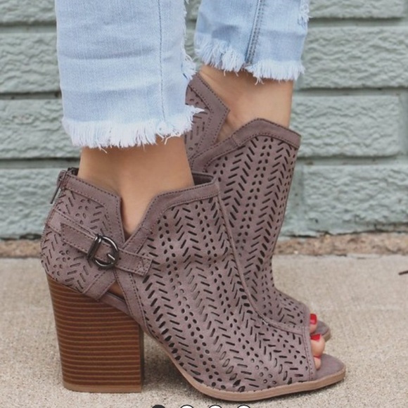 Taupe Buckle Booties - Picture 4 of 4