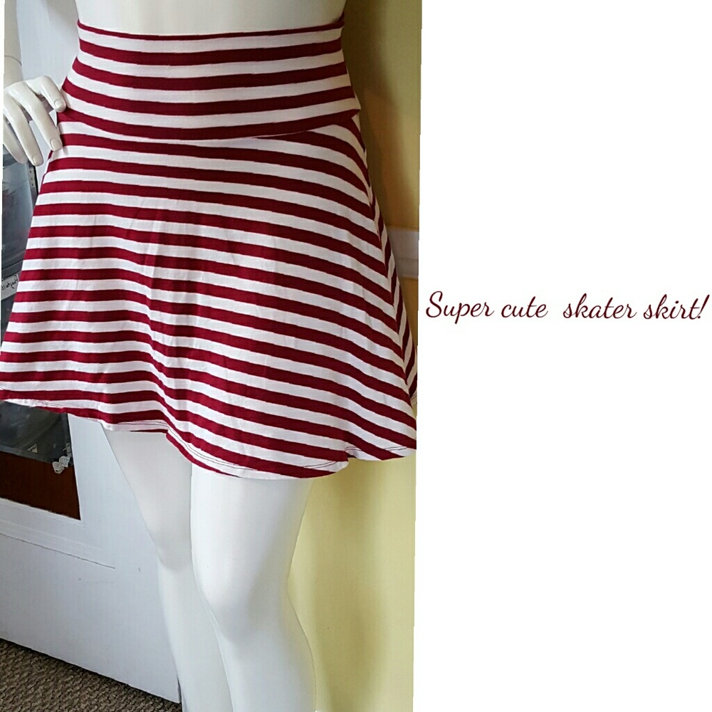 High waisted skater skirt.