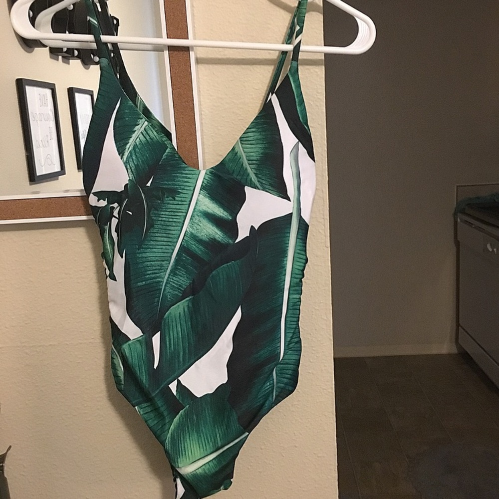 PALM LEAF SWIMSUIT