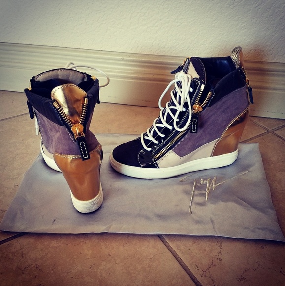 Giuseppe Zanotti Metallic Wedges - Picture 2 of 3