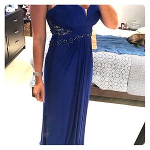 Royal Blue evening gown