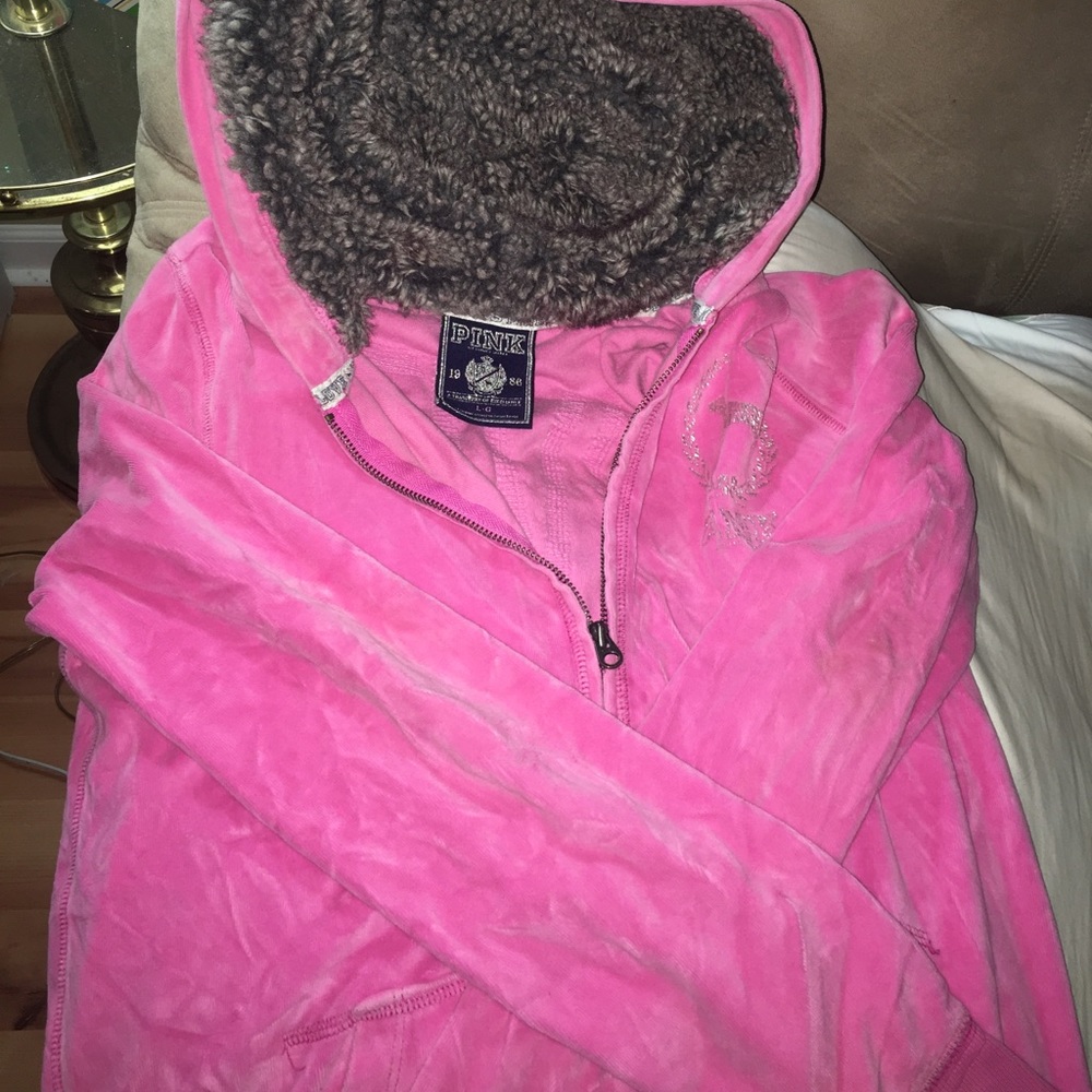 Victorias Secret (PINK) Sequin zipup jacket/hoodie