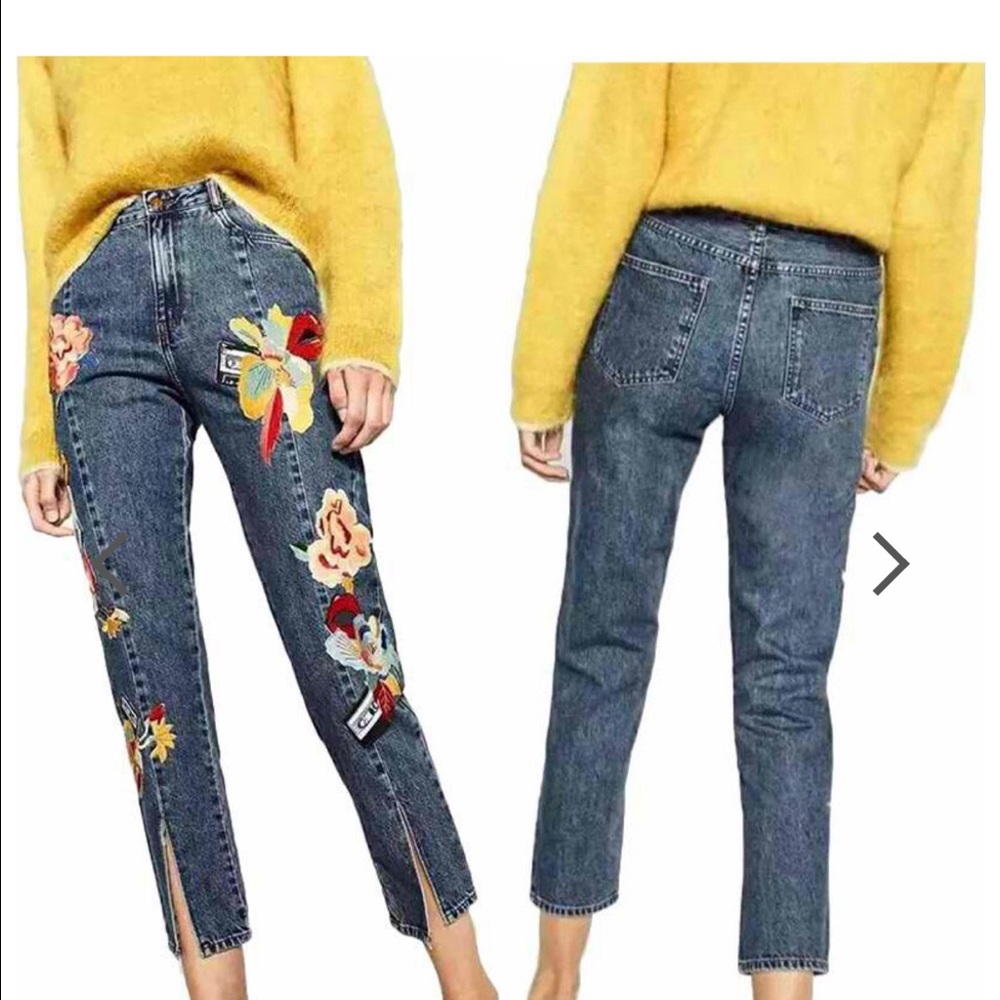Embroidered Jeans