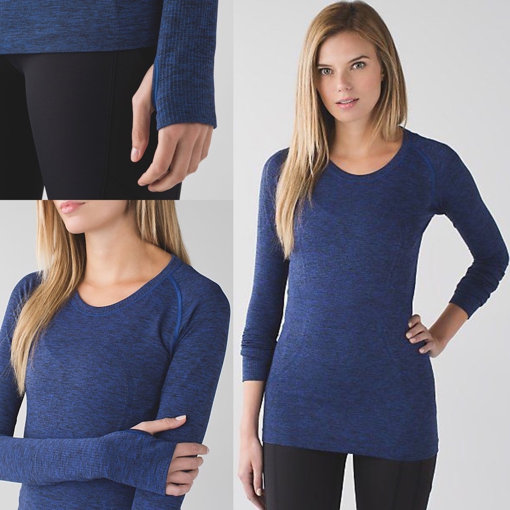 NWT Swiftly Tech Long Sleeve Crew sapphire blue - Picture 7 of 8