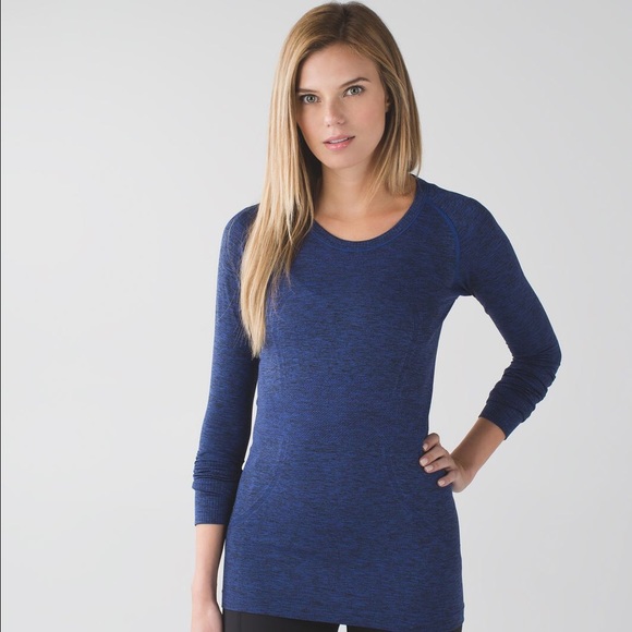NWT Swiftly Tech Long Sleeve Crew sapphire blue - Picture 4 of 8