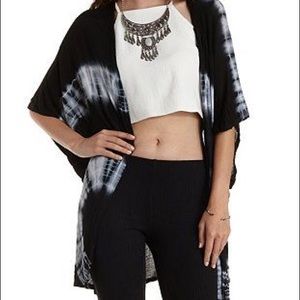 Black Tye-Dye Kimono