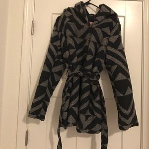 Navy Blue & Grey Pea Coat