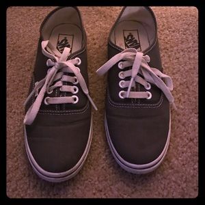 Grey vans barely worn