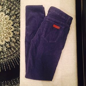 Joe's Jeans Corduroy Skinny Visionaire Deep Plum