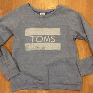 TOMS Crew neck sweatshirt faded blue